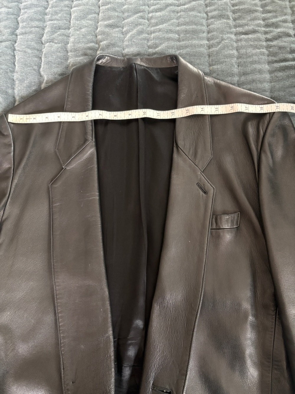 Agnes B. Black Leather Jacket - Picture 5 of 14